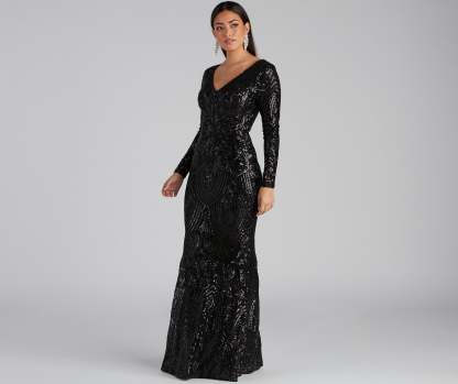 Ireland Formal Sequin Mermaid Dress - Lady Occasions