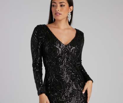 Ireland Formal Sequin Mermaid Dress - Lady Occasions