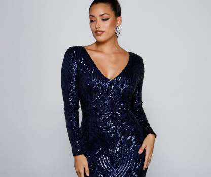 Ireland Formal Sequin Mermaid Dress - Lady Occasions