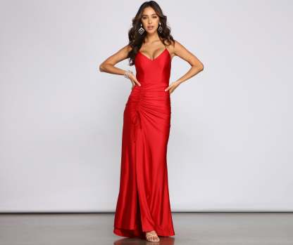 Whitney Formal High-Slit Mermaid Dress - Lady Occasions