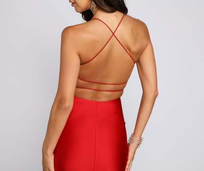 Whitney Formal High-Slit Mermaid Dress - Lady Occasions