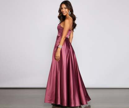 Juliet Formal High Slit Dress 2 - Lady Occasions