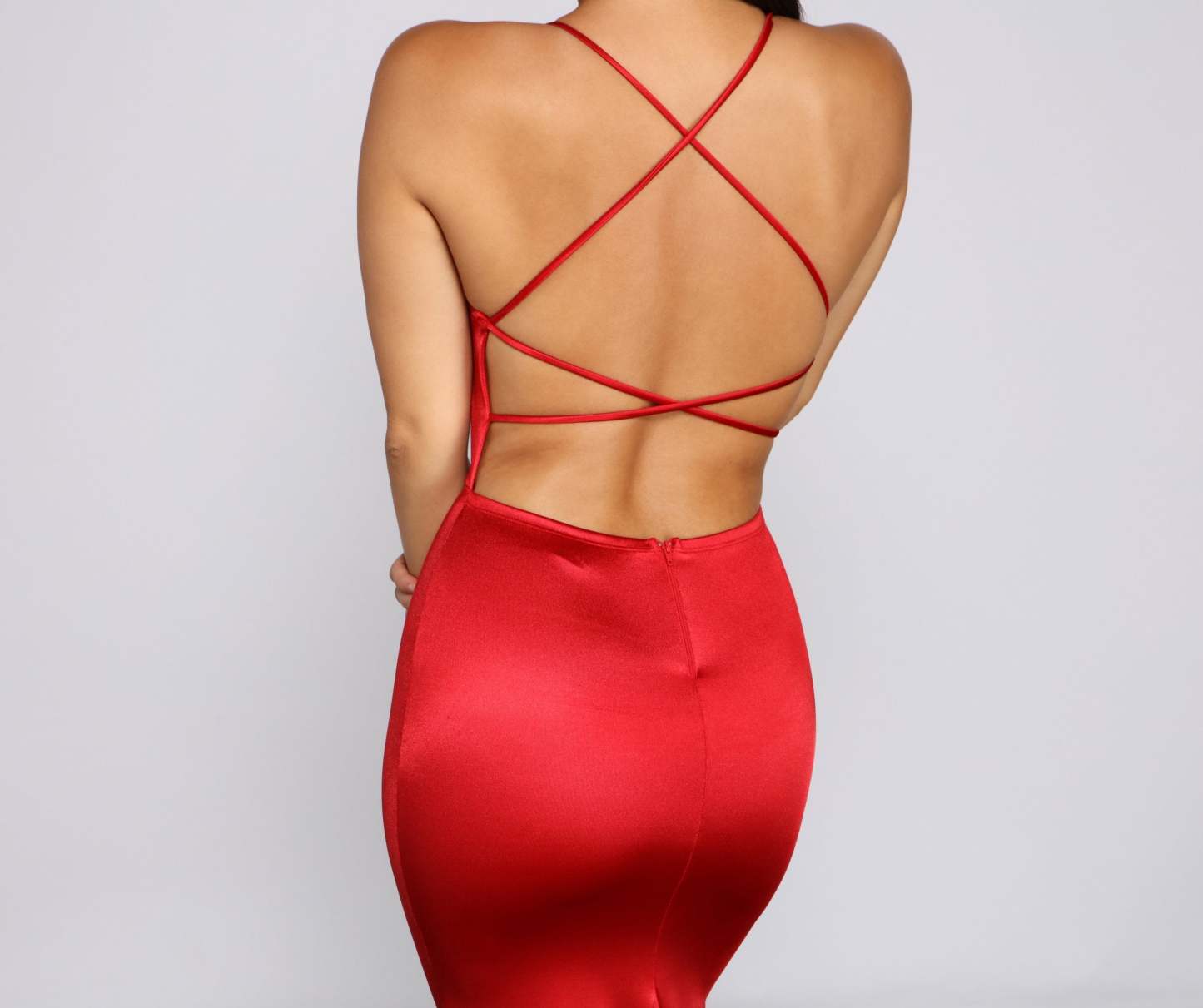 Nola Darling Satin Evening Gown - Lady Occasions