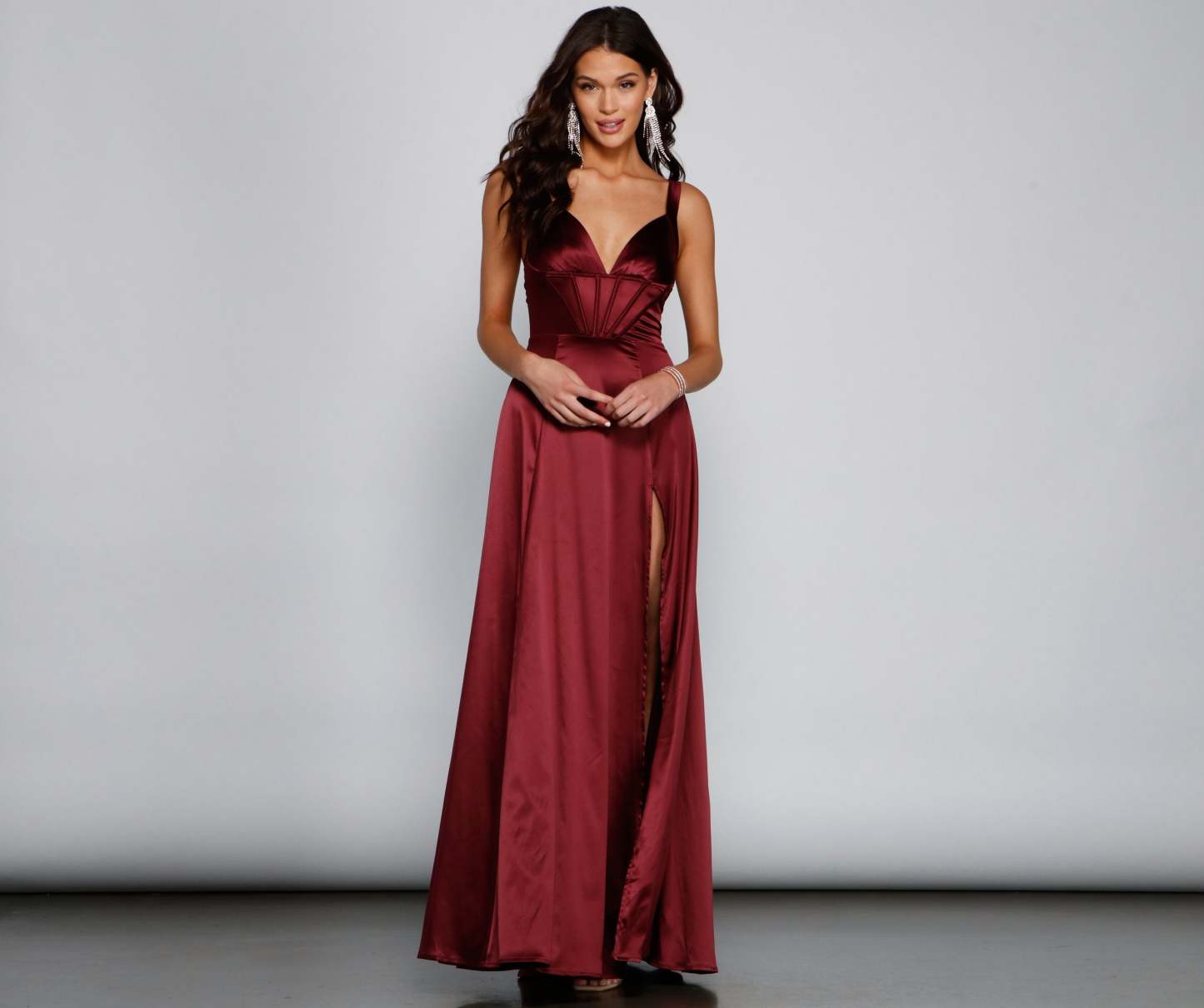 Rae Formal Corset A-Line Dress - Lady Occasions