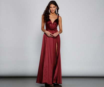 Rae Formal Corset A-Line Dress - Lady Occasions