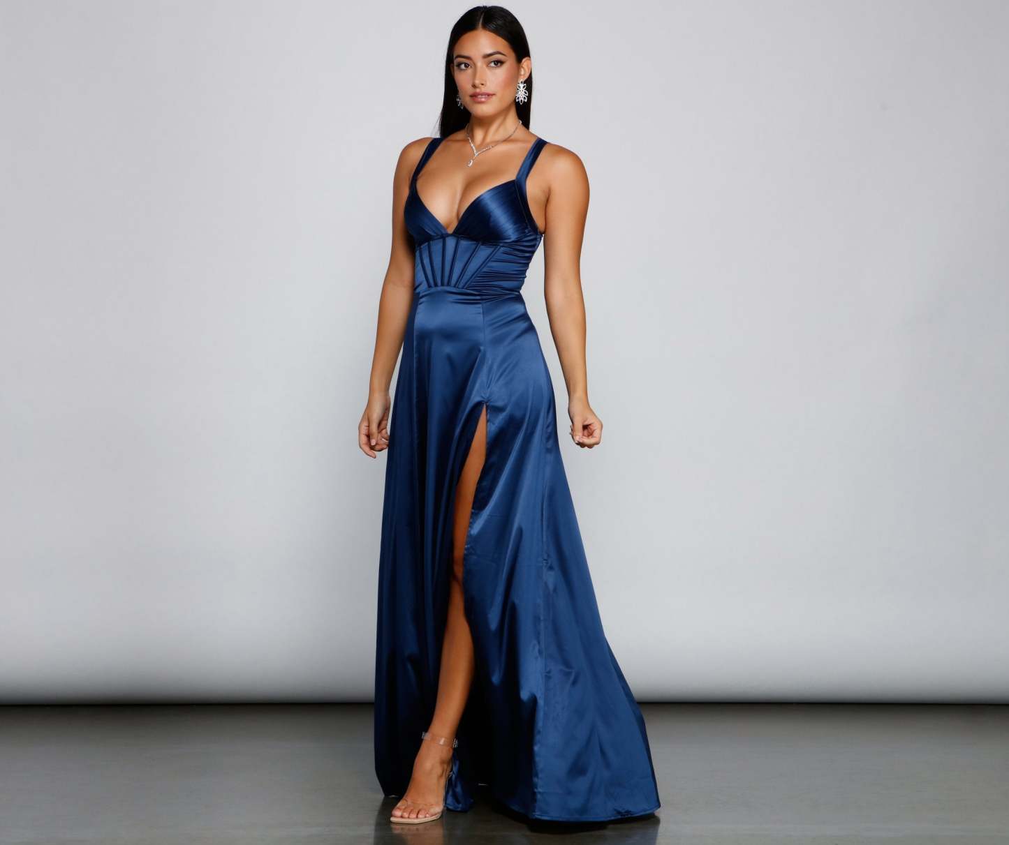 Rae Formal Corset A-Line Dress - Lady Occasions