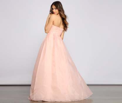 Zora Formal Strapless A-Line Dress - Lady Occasions