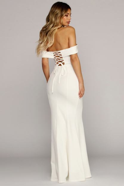 Emerson Formal Lattice Mermaid Dress - Lady Occasions