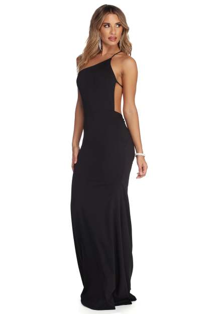 Maya Formal One Shoulder Dress - Lady Occasions