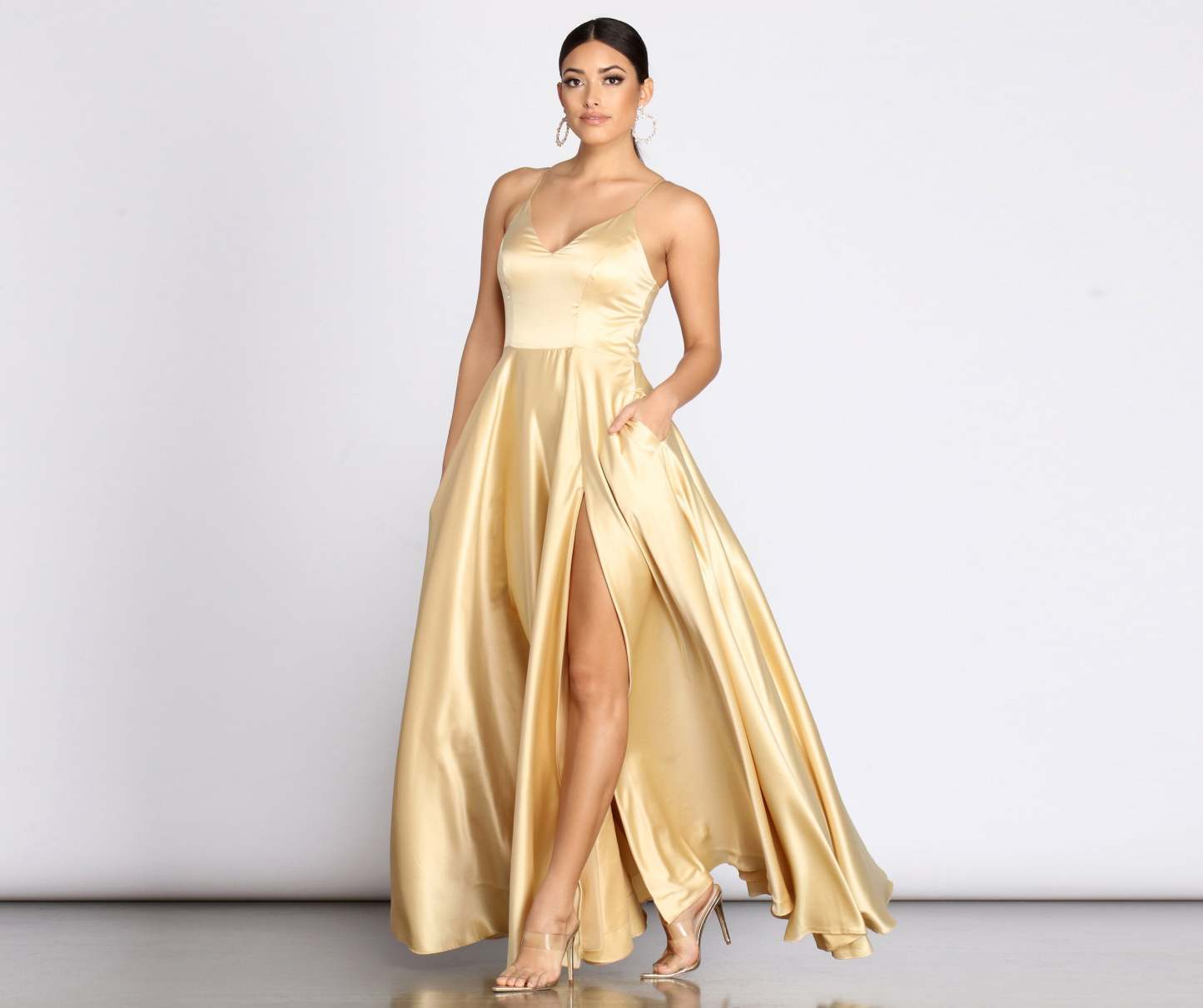Juliet Formal High Slit Dress - Lady Occasions
