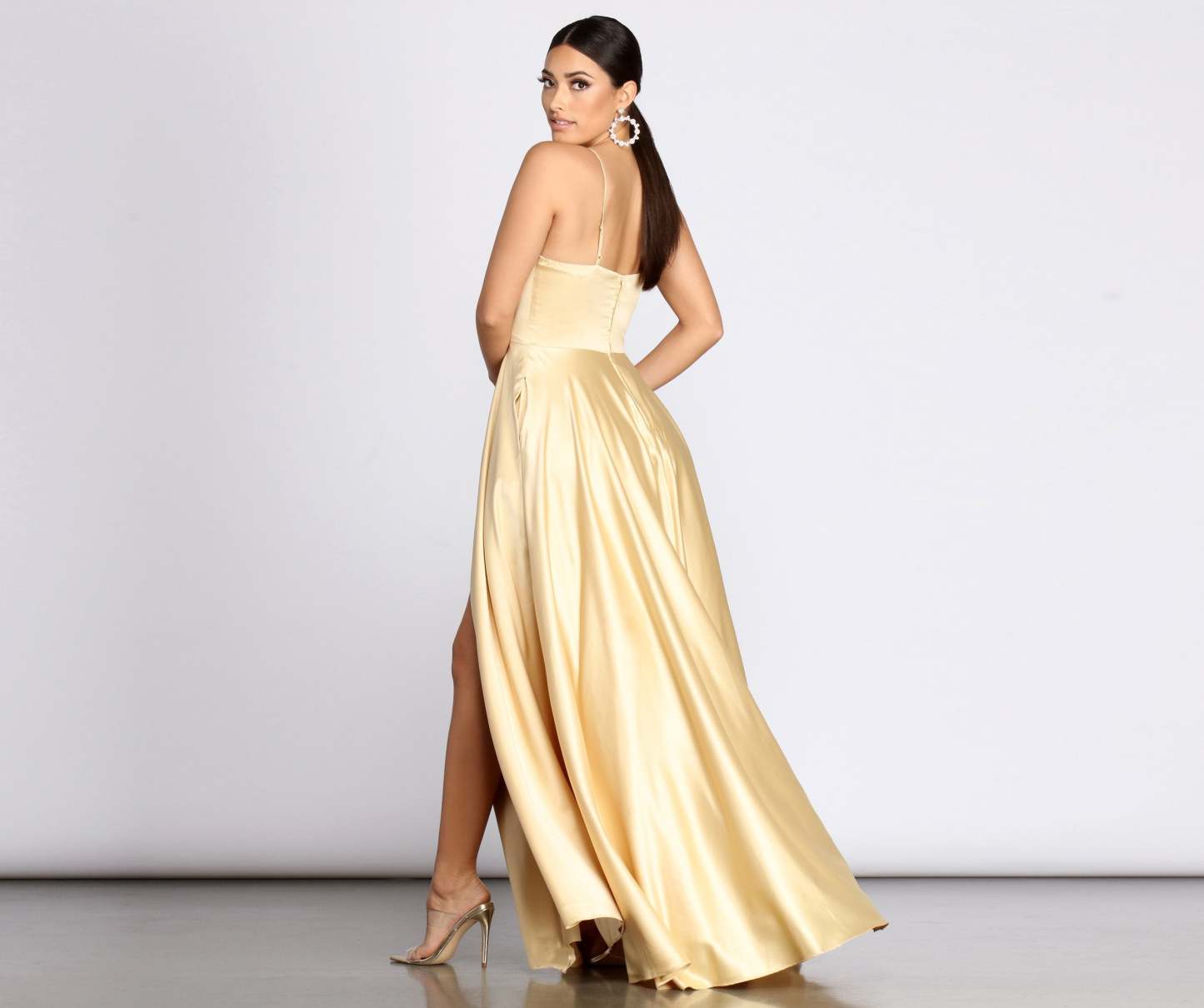 Juliet Formal High Slit Dress - Lady Occasions