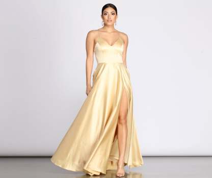 Juliet Formal High Slit Dress - Lady Occasions