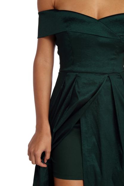Megan Taffeta Off The Shoulder Ball Gown - Lady Occasions