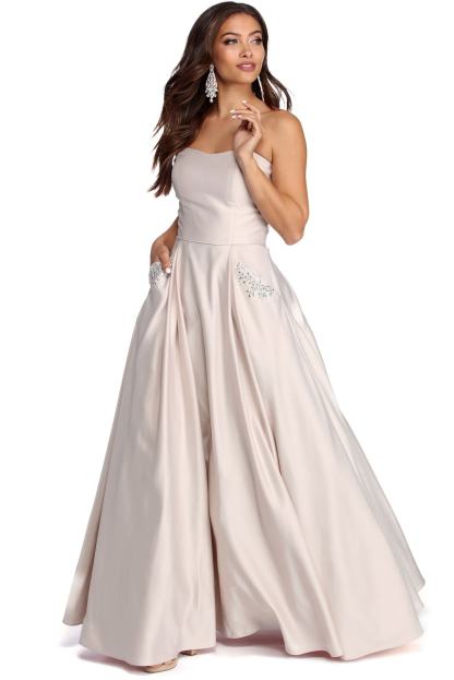 Josephine Formal Jewel Ball Gown - Lady Occasions