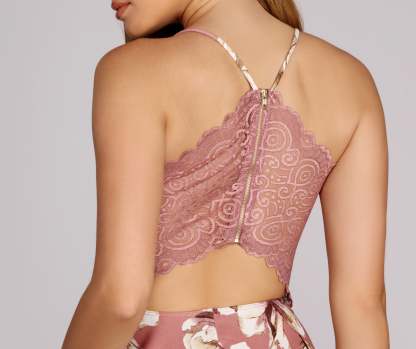 Floral Bloom Lace Skater Dress - Lady Occasions