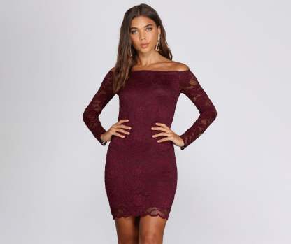 Obsessed Over Lace Mini Dress - Lady Occasions