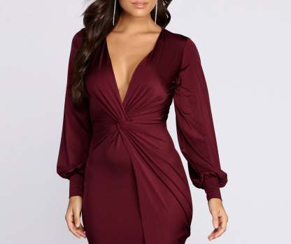 Natural Attraction Mini Knot Dress - Lady Occasions