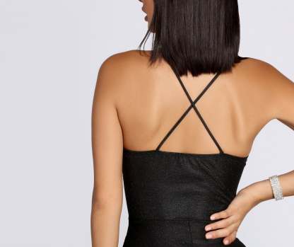 Glitter Glow Skater Dress - Lady Occasions