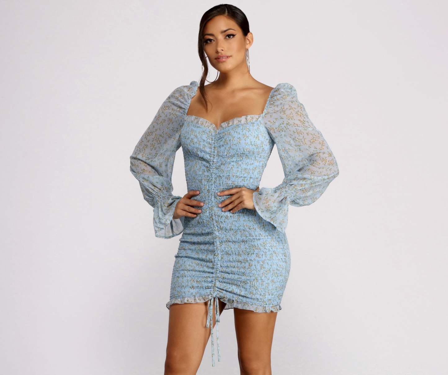 For The Love of Florals Mini Dress - Lady Occasions