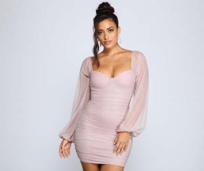 Gorgeous And Glitzy Bodycon Dress - Lady Occasions