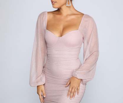 Gorgeous And Glitzy Bodycon Dress - Lady Occasions