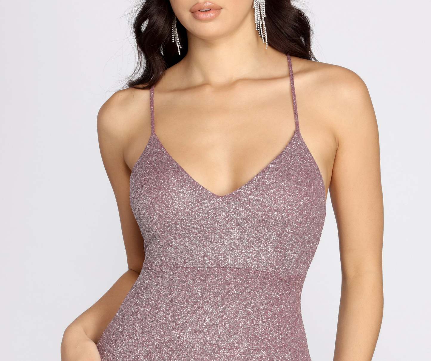 Glow In Glitter Dress - Lady Occasions