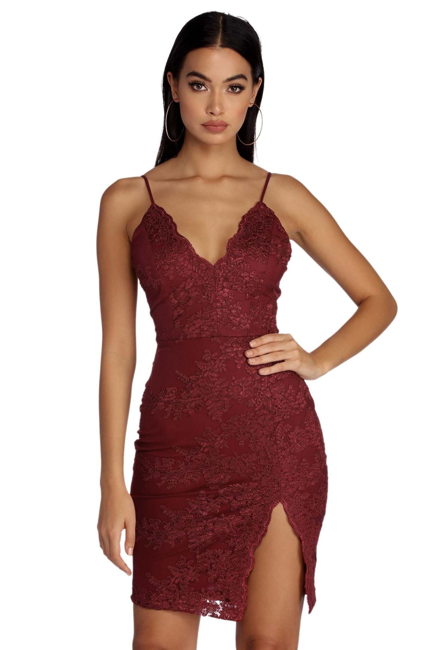 Lace Bodycon Dress - Lady Occasions