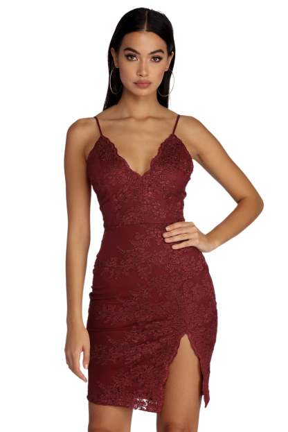 Lace Bodycon Dress - Lady Occasions