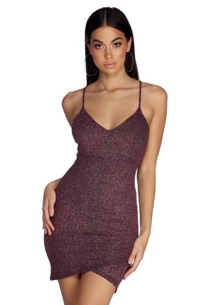 Glow In Glitter Dress - Lady Occasions