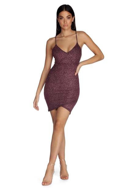 Glow In Glitter Dress - Lady Occasions
