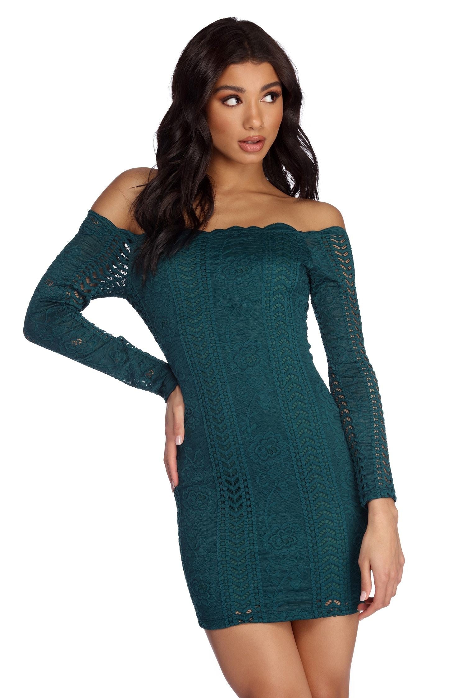 Crocheted With Love Off Shoulder Dress - Lady Occasions