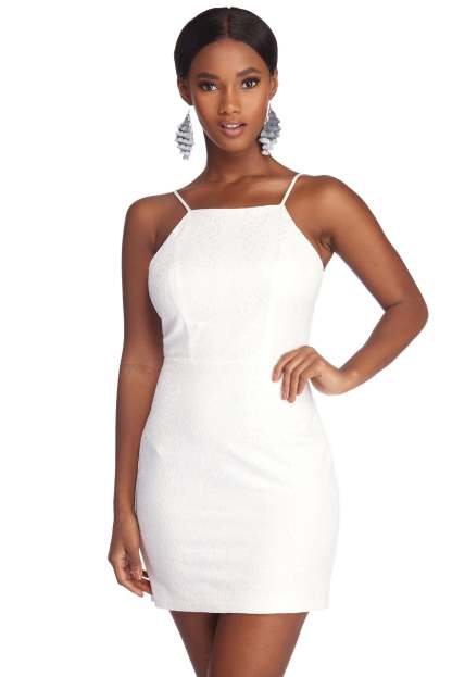 Laced With Grace Mini Dress - Lady Occasions
