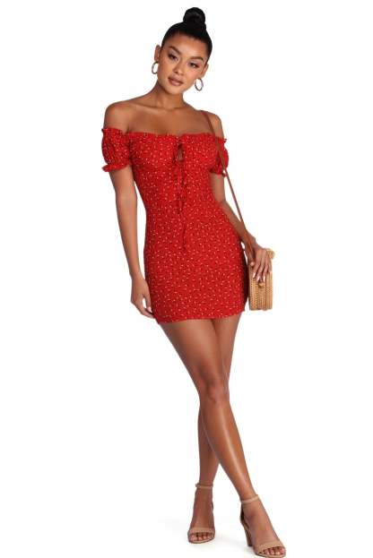 Get Sprung On Florals Mini Dress - Lady Occasions