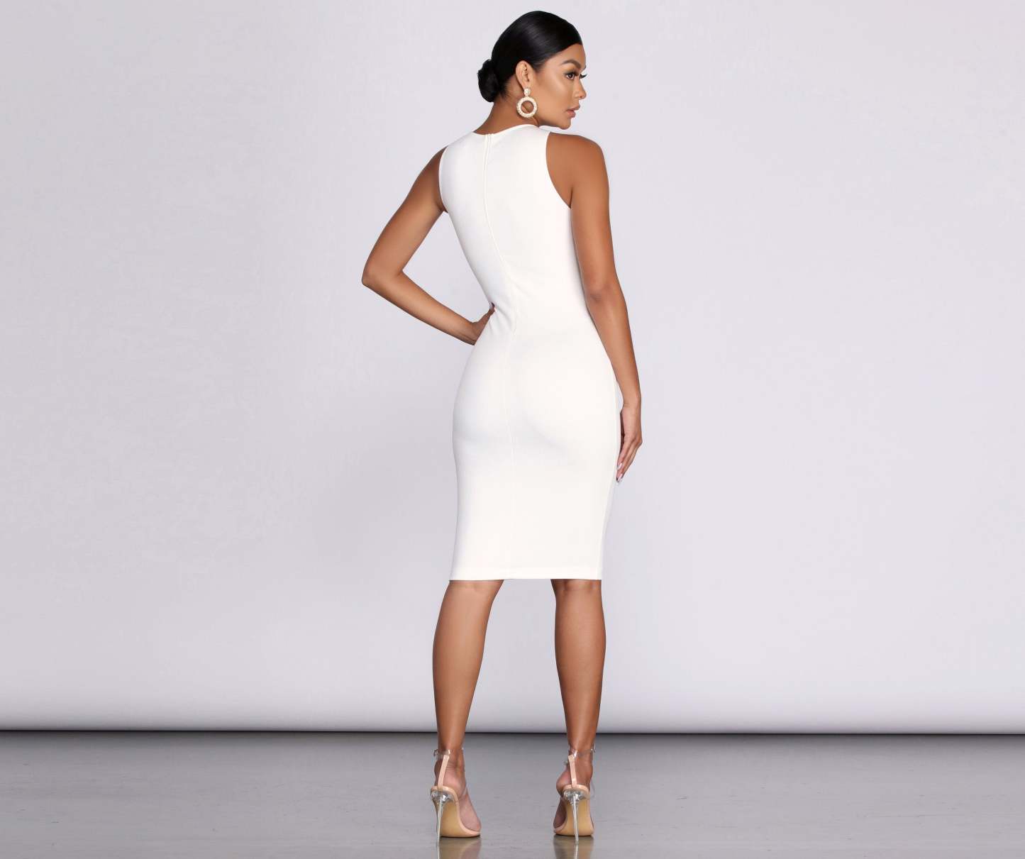 Over You Sleeveless Midi Dress - Lady Occasions
