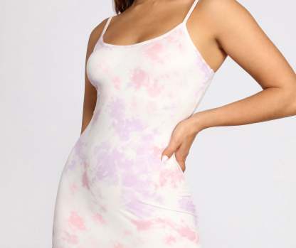 Groovy Gal Tie Dye Mini Dress - Lady Occasions