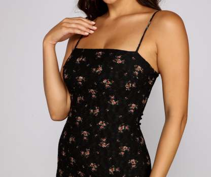 Feeling Sweet And Stylish Eyelet Mini Dress - Lady Occasions