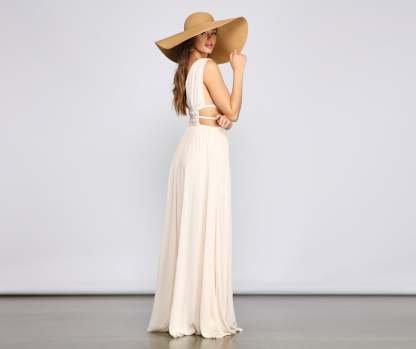 Style Icon Gauze Cutout Maxi Dress - Lady Occasions