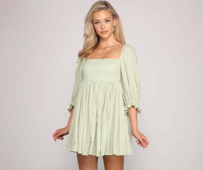 Sweet Style Babydoll Dress - Lady Occasions