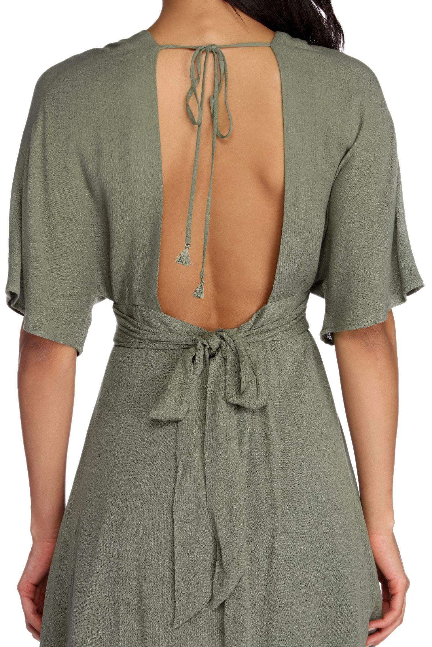 Beautifully Buttoned Skater Dress - Lady Occasions