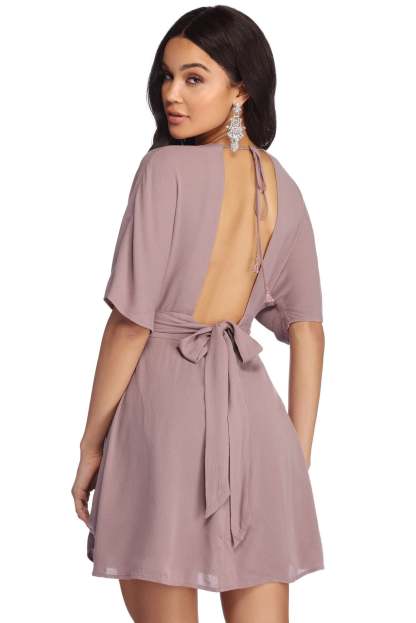 Beautifully Buttoned Skater Dress - Lady Occasions