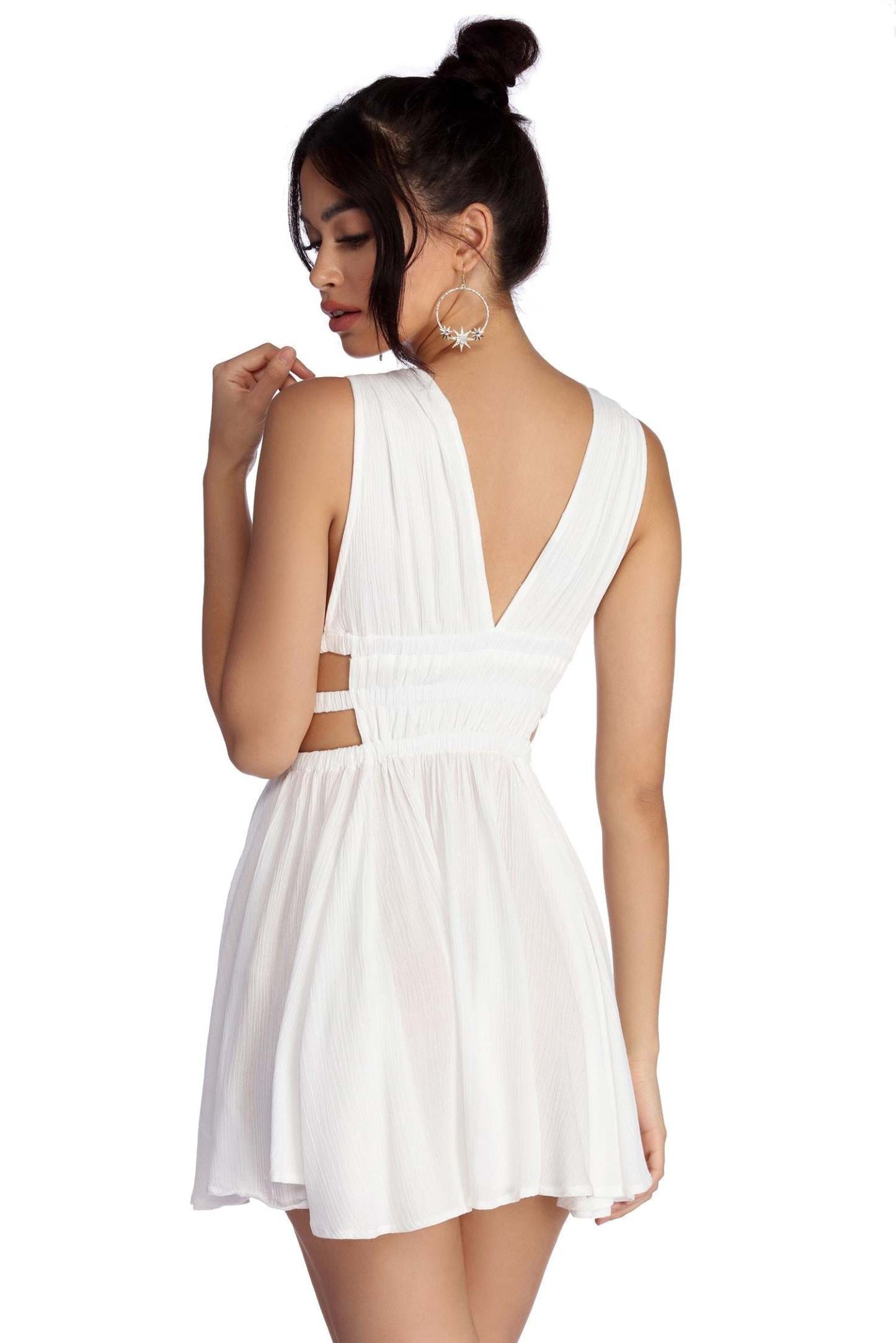 Summer Vibes Gauzy Mini Dress - Lady Occasions