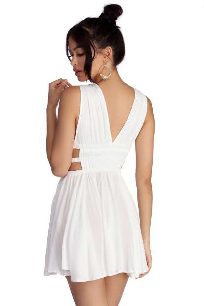 Summer Vibes Gauzy Mini Dress - Lady Occasions