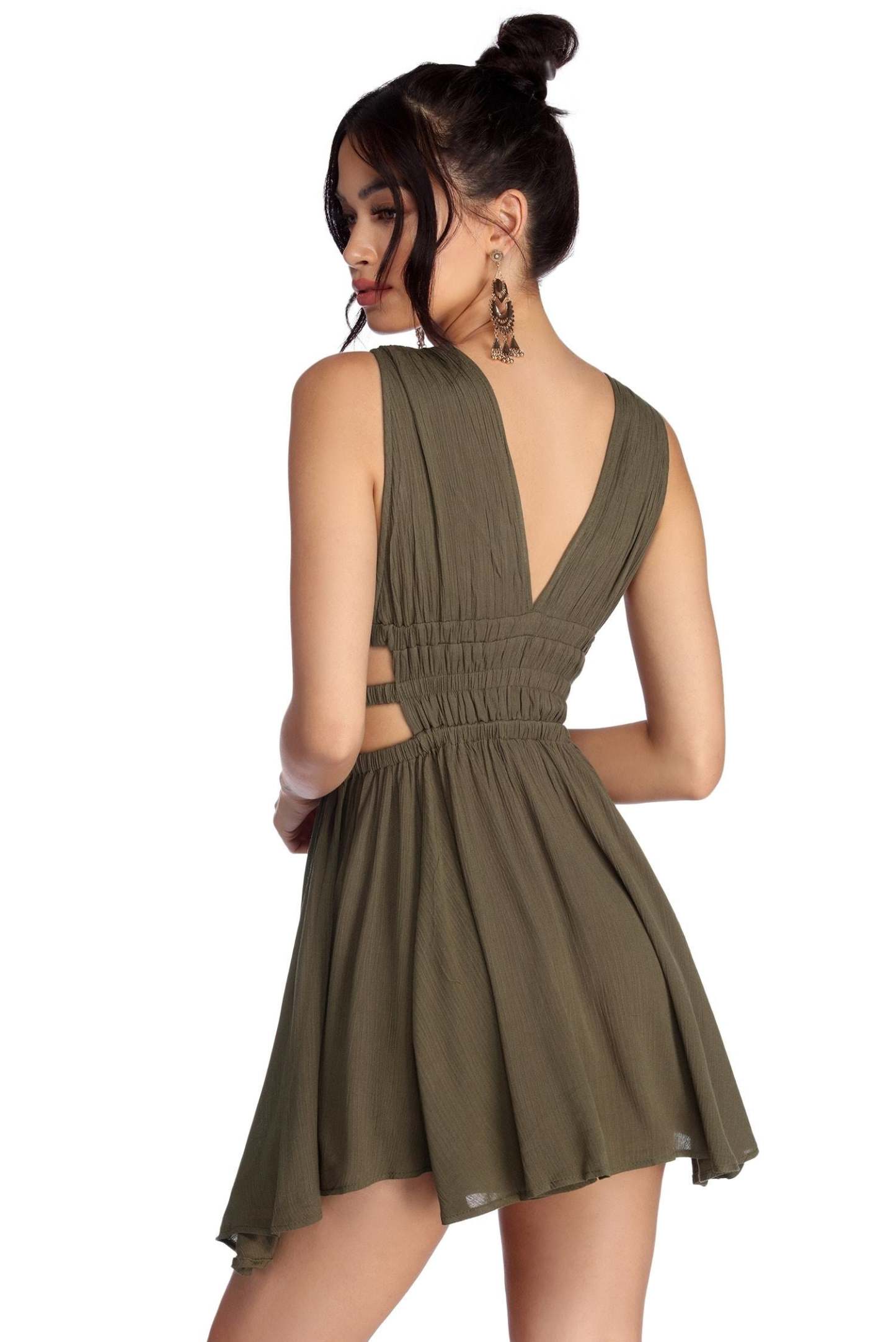 Summer Vibes Gauzy Mini Dress - Lady Occasions