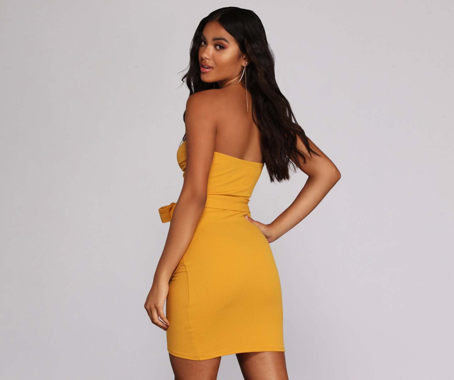 Tied With Style Mini Dress - Lady Occasions