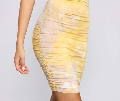 Color Me In Glam Tie Dye Mini Dress - Lady Occasions