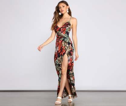 Off To The Tropics Maxi Dress - Lady Occasions