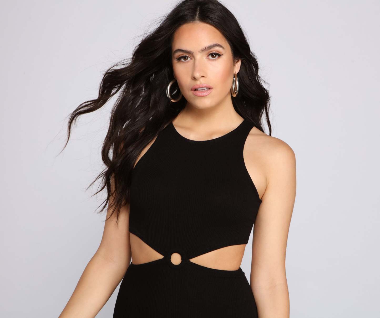 Keep It Trendy Cutout Mini Dress - Lady Occasions