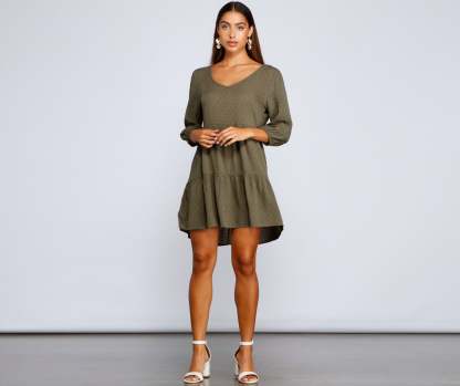 Effortless Vibes Babydoll Dress - Lady Occasions