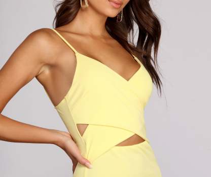 Wrapped In Romance Cut Out Dress - Lady Occasions