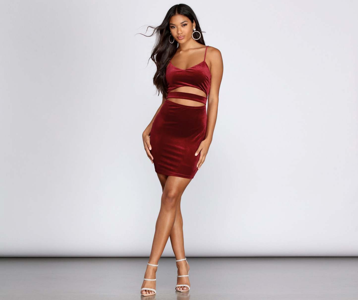 Visions Of Velvet Mini Dress - Lady Occasions